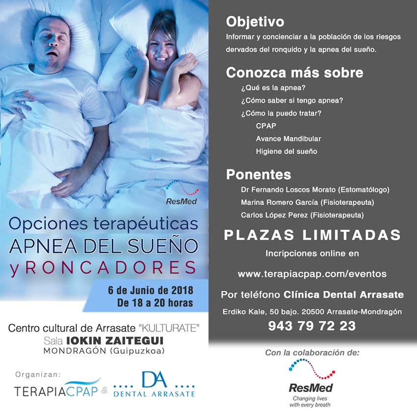 Charla roncopatías y apneas del sueño